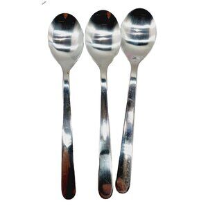 Ikea 224 58 Stainless Flatware Large Spoons 7” Set Of 3